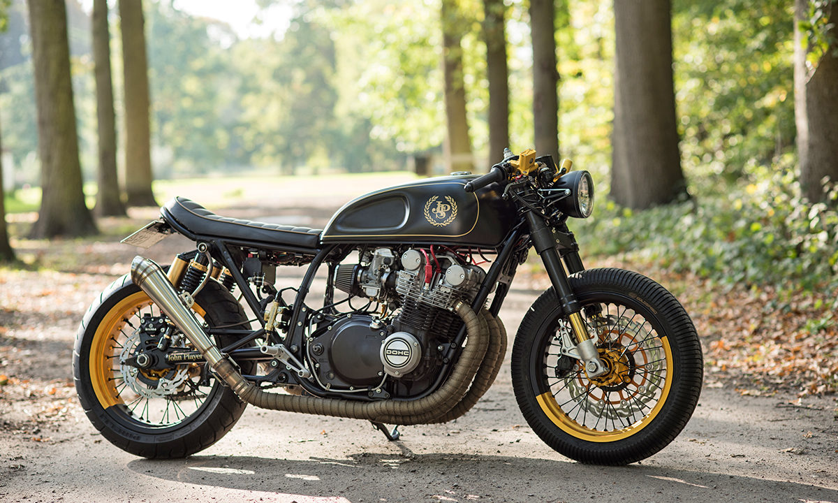 Suzuki gs750 JPS cafe racer